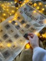 Adventní kalendář 24x4g - béžový